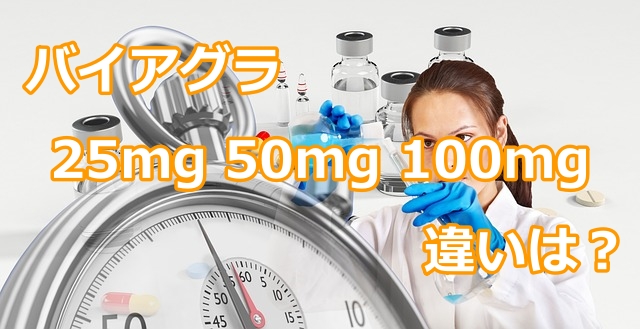 バイアグラの用量による違い